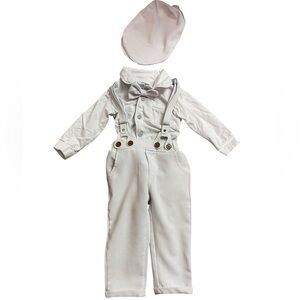 White Baby Boy Trouser Outfit 6-12mo